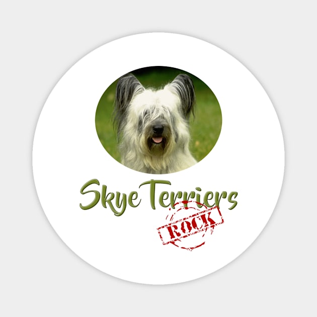 Skye Terriers Rock Magnet by Naves